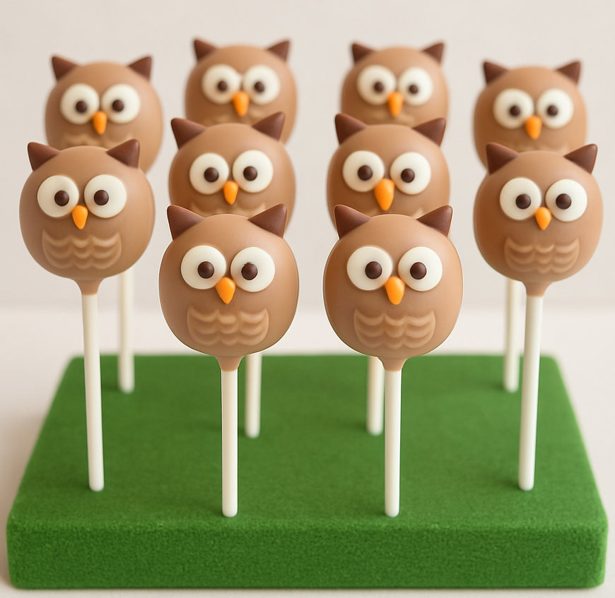 Owl cake pops.
